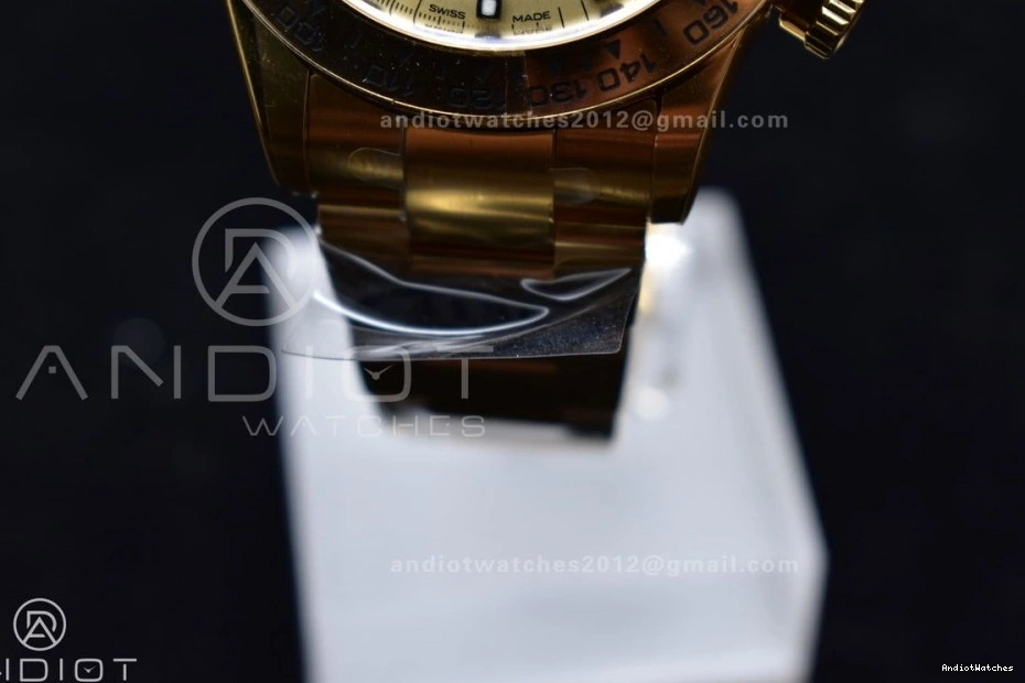 Durable YG V 116505 Dial Clean 399 on Markers 1:1 Edition YG Best SA4130 Black Daytona Bracelet 1115